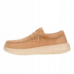 HeyDude Męskie Buty Mokasyny Wsuwane Zamszowe Wally Comf Suede 47. Brązowe mokasyny męskie Hey dude, z materiału. Za 419.00 zł.