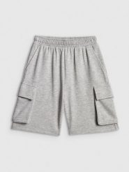 4F Spodenki dresowe chłopięce - szare 158 (12-13 lat). Szare szorty dla chłopców 4f, na lato, bez wzorów, z bawełny. Za 79.99 zł.