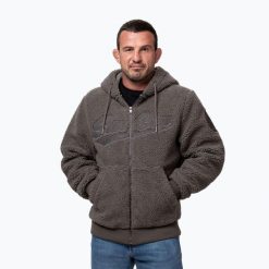 Bluza męska Pitbull Galaxy Hooded Zip. Szare bluzy sportowe męskie PITBULL, m, bez wzorów, z materiału, bez kaptura, na fitness i siłownię. Za 339.99 zł.