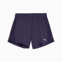 Spodenki biegowe damskie Puma RUN VELOCITY 52658764. Fioletowe szorty damskie Puma, bez wzorów, z tkaniny. Za 128.04 zł.