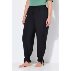 Damskie Spodnie funkcyjne dresowe szybkoschnące z recyklingu. Czarne spodnie dresowe damskie Ulla Popken, plus size, bez wzorów, z dresówki, trekkingowe. Za 244.99 zł.