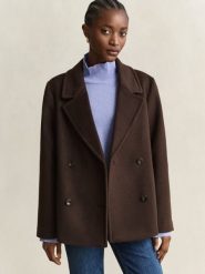 Gant sweter wełniany Kobiety brązowy, S. Brązowe swetry damskie GANT, s, bez wzorów, z wełny, biznesowe, bez kołnierzyka, bez ramiączek, bez kaptura. Za 2,099.95 zł.