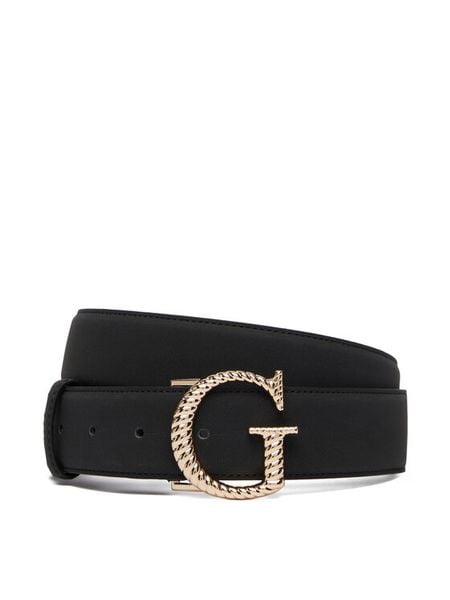 Guess Pasek BW9368 P6335 Czarny. Czarne paski damskie Guess, z aplikacjami, ze skóry. Za 189.99 zł.