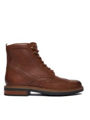 Clarks Kozaki Newford LaceBT 26183376 Brązowy. Brązowe kozaki męskie Clarks, ze skóry. Za 549.99 zł.