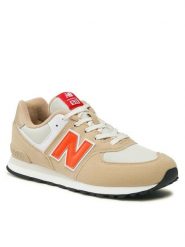 New Balance Sneakersy GC574HBO Beżowy. Brązowe buty sportowe dziewczęce New Balance, bez wzorów, ze skóry, bez zapięcia. Za 219.99 zł.