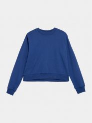 Outhorn Bluza OTHAW23TSWSF668 Niebieski Regular Fit. Niebieskie bluzy damskie Outhorn, xl, bez wzorów, z bawełny, bez kaptura. Za 179.99 zł.