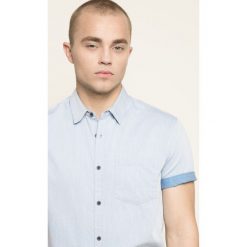 Medicine - Koszula Blue Lagoon. Niebieskie koszule męskie MEDICINE, z bawełny, z klasycznym kołnierzykiem, z krótkim rękawem. W wyprzedaży za 59.90 zł.