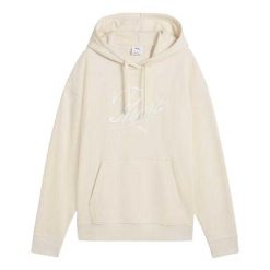 Damska Bluza Z Kapturem ESS Script Comfort. Brązowe bluzy damskie Puma, bez wzorów, z kapturem. Za 256.99 zł.