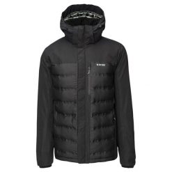 Kurtka Ocieplana Męska Helten. Czarne kurtki sportowe męskie Hi-tec, m, bez wzorów, z puchu, trekkingowe. Za 572.99 zł.
