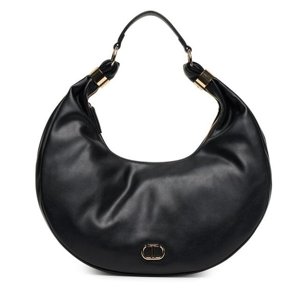 Torebka TWINSET. Czarne torebki do ręki damskie Twinset, bez wzorów, klasyczne, bez dodatków. Za 589.99 zł.