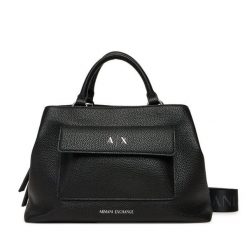 Torebka Armani Exchange. Czarne torebki do ręki damskie Armani Exchange, bez wzorów, klasyczne, bez dodatków. Za 729.99 zł.
