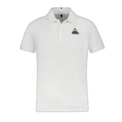 Koszulka polo do tenisa męska ESS Polo SS N°2 M. Białe koszulki polo męskie le coq sportif, m, bez wzorów, z bawełny, klasyczne, bez ramiączek. Za 290.00 zł.