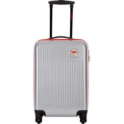 Walizka w kolorze srebrnym - 33 l. Walizki męskie Platinium, z materiału. W wyprzedaży za 189.95 zł.