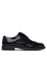 Tommy Hilfiger Półbuty Lth Abrasivato Brogue Shoe FM0FM06078 Czarny. Czarne eleganckie półbuty Tommy Hilfiger, ze skóry, wizytowe, bez zapięcia. Za 699.99 zł.