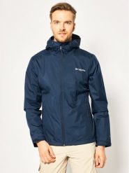 Columbia Kurtka przeciwdeszczowa Inner Limits II EO0088 Granatowy Regular Fit. Niebieskie kurtki męskie Columbia, m, bez wzorów, z syntetyku, outdoorowe. Za 229.00 zł.
