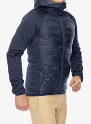 Kurtka hybrydowa Peak Performance Helium Down Hybrid Hood. Niebieskie kurtki męskie Peak Performance, m, bez wzorów, z dżerseju, bez kaptura. Za 868.99 zł.