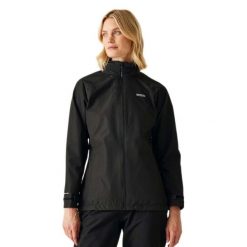 Kurtka Wodoodporna Damska Daysha II. Czarne kurtki damskie Regatta, s, bez wzorów, z elastanu, z kapturem. Za 348.99 zł.