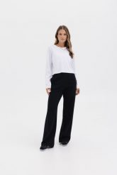 SPODNIE JESS CZARNE XS - Flawless. Czarne spodnie sportowe damskie Flawless, s, bez wzorów, z bawełny. Za 319.00 zł.