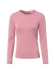 Vila Koszulka z długim rękawem Kobiety Sztuczne włókno różowy, S. Czerwone t-shirty damskie Vila, s, bez wzorów, z włókna, bez kołnierzyka. Za 149.95 zł.