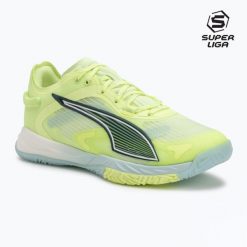 Buty PUMA Accelerate NITRO SQD 4. Zielone obuwie sportowe damskie Puma, bez wzorów, z gumy, na fitness i siłownię. Za 629.99 zł.
