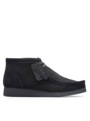 Clarks Trzewiki Wallabee Evo Bt 26172823 Czarny. Czarne botki męskie Clarks, bez wzorów, ze skóry, bez zapięcia. Za 509.99 zł.
