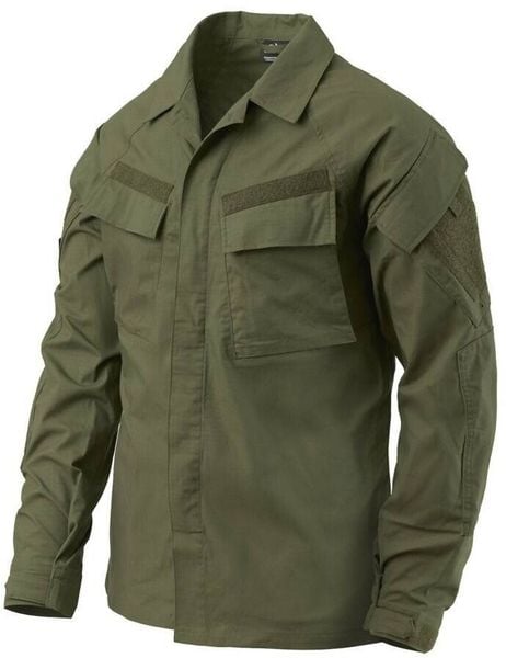 Helikon-Tex Bluza Raid - PolyCotton Stretch Ripstop - Olive Gr. Zielone bluzy męskie HELIKON-TEX, m, bez wzorów, bez kaptura. Za 184.96 zł.