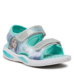Sandały Frozen. Niebieskie sandały dziewczęce Frozen, bez zapięcia. Za 129.99 zł.
