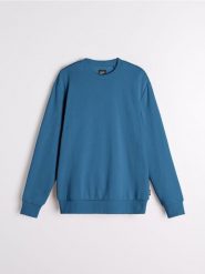 Bluza z długimi rękawami - niebieski. Niebieskie bluzy męskie Sinsay, l, bez wzorów, bez kaptura. W wyprzedaży za 19.99 zł.