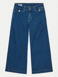 Pepe Jeans Jeansy Wide Leg Jeans Mw Jr PG201680 Niebieski Relaxed Fit. Niebieskie jeansy dla dziewczynek Pepe Jeans, z bawełny. Za 229.99 zł.