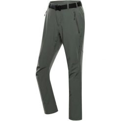 Spodnie Softshell Alpine Pro Nated 52 - Wiatroodporne i Oddychające. Zielone spodnie sportowe męskie Alpine Pro, bez wzorów, z elastanu, trekkingowe. Za 243.99 zł.