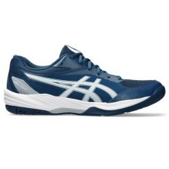 Buty halowe Asics Gel-task 4. Białe buty sportowe męskie Asics, bez zapięcia, do piłki ręcznej. Za 376.50 zł.