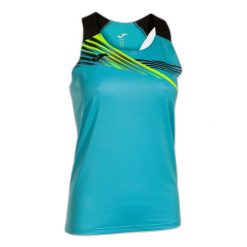 Tank top Joma Elite X. Czarne koszulki sportowe damskie Joma, bez wzorów, bez kołnierzyka, bez ramiączek, do biegania. W wyprzedaży za 142.60 zł.