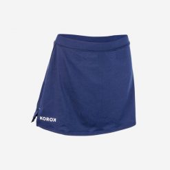 Spódniczka do hokeja na trawie Korok FH500. Czarne spódnice damskie KOROK, m, bez wzorów, z elastanu, mini, dopasowane. Za 99.99 zł.