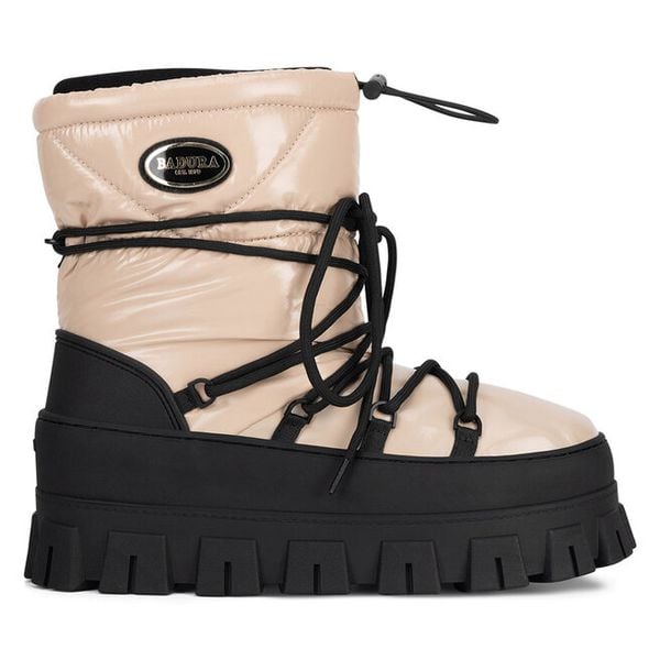 Śniegowce Badura. Brązowe śniegowce i trapery damskie Badura. Za 299.99 zł.