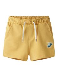 NAME IT Szorty sportowe Fritzo 13238144 Żółty Regular Fit. Żółte szorty dla chłopców Name it, bez wzorów, z bawełny, sportowe. Za 49.99 zł.