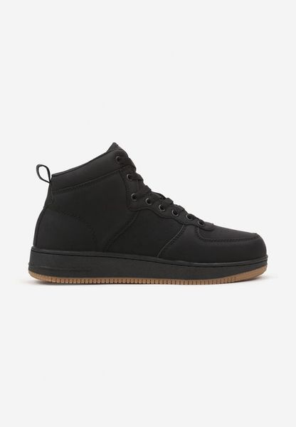 Czarno-Brązowe Płaskie Sznurowane Botki Sneakersy za Kostkę Mivara. Czarne buty sportowe męskie Born2be, za kostkę, bez zapięcia, trekkingowe. Za 119.99 zł.
