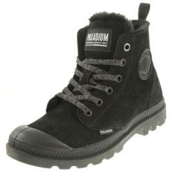 Buty sportowe Sneakersy damskie, Palladium Pampa Hi Zip WL. Czarne obuwie sportowe damskie Palladium, bez wzorów, z gumy, trekkingowe. Za 509.99 zł.