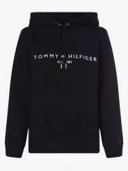 Tommy Hilfiger bluza z kapturem Kobiety Materiał dresowy niebieski, L. Niebieskie bluzy damskie Tommy Hilfiger, l, bez wzorów, z dresówki, z kapturem. Za 569.95 zł.