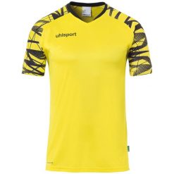 Jersey Uhlsport Goal 25. Czarne koszulki sportowe męskie Uhlsport, xl, bez wzorów, z jersey, bez kołnierzyka, bez ramiączek, do piłki nożnej. Za 191.50 zł.
