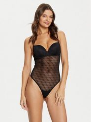 Guess Body O5RM04 KCLB0 Czarny Slim Fit. Czarne body damskie Guess, m, z aplikacjami, z syntetyku. Za 199.99 zł.