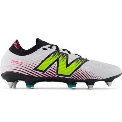 Korki męskie New Balance TEKELA PRO SG V4+ ST1SLH45 – białe. Białe buty sportowe męskie New Balance, z gumy, bez zapięcia, do piłki nożnej. Za 499.99 zł.
