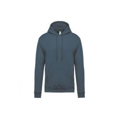 Bluza z kapturem Kariban. Niebieskie bluzy męskie KARIBAN, m, bez wzorów, z bawełny, z kapturem. Za 192.00 zł.