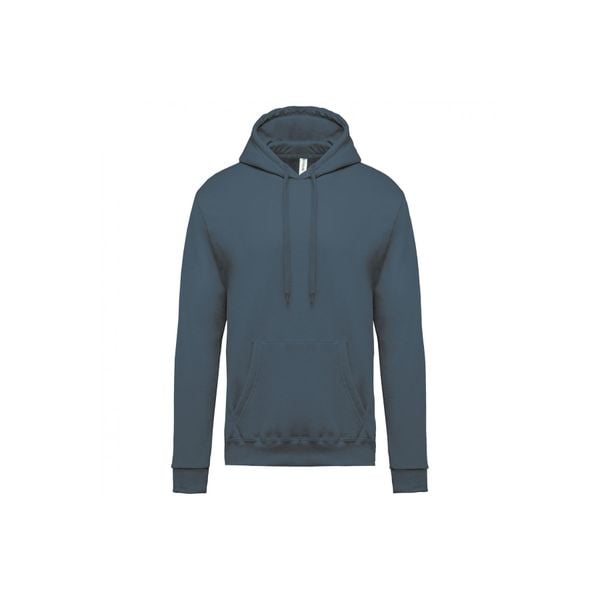 Bluza z kapturem Kariban. Niebieskie bluzy męskie KARIBAN, xl, bez wzorów, z bawełny, z kapturem. Za 155.00 zł.