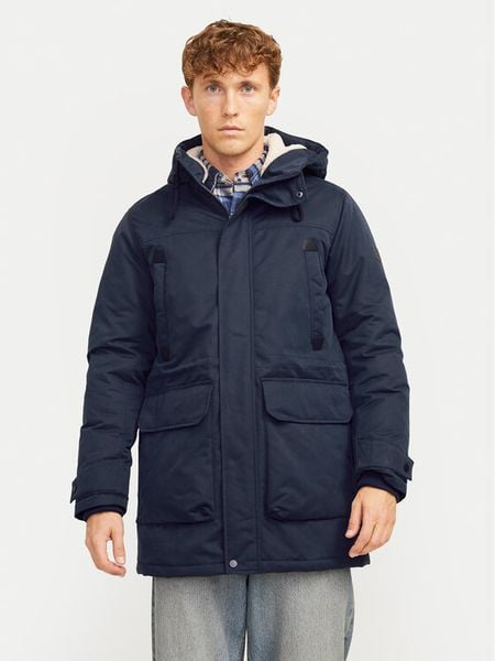 Jack & Jones Kurtka zimowa Polar 12256995 Niebieski Regular Fit. Niebieskie kurtki męskie Jack & Jones, na zimę, m, bez wzorów, z polaru, bez kaptura. Za 419.99 zł.