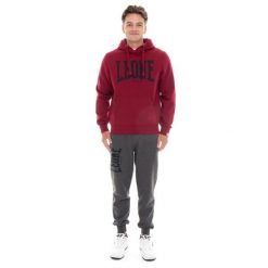 Bluza z bawełna z kaptur na co dzień na siłownię. Czerwone bluzy sportowe męskie LEONE 1947 APPAREL, xl, bez wzorów, z bawełny, bez kaptura, na fitness i siłownię. W wyprzedaży za 235.76 zł.