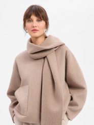 Opus Damska kurtka wełniana - Henrica Kobiety brązowy jednolity, 38. Brązowe kurtki damskie Opus, bez wzorów, z wełny, bez kaptura. Za 749.95 zł.