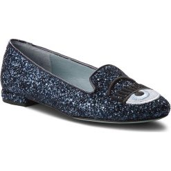 Lordsy CHIARA FERRAGNI - 18AI-CF2004 Blue. Niebieskie mokasyny damskie Chiara Ferragni, ze skóry. W wyprzedaży za 689.00 zł.