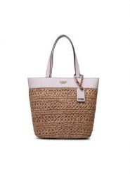 Torebka Guess. Brązowe torebki do ręki damskie Guess, z aplikacjami, klasyczne, bez dodatków. Za 349.99 zł.