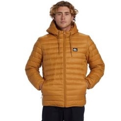 Kurtka ocieplająca dla Mężczyzn SCALY Brązowy. Brązowe kurtki męskie Quiksilver, m, bez wzorów, z materiału, bez kaptura. Za 449.00 zł.
