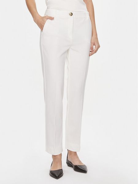 Marella Chinosy Matteo 2413781014 Biały Slim Fit. Białe spodnie materiałowe damskie Marella, bez wzorów, z syntetyku. Za 669.99 zł.